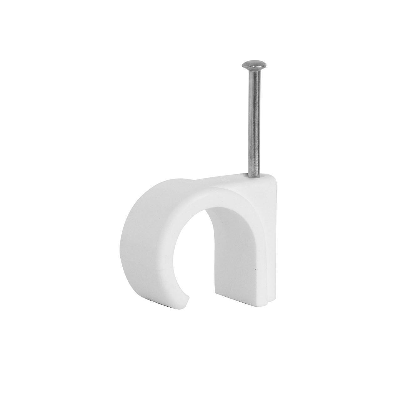 12mm Cable Clips White 3851 (Large Letter Rate)