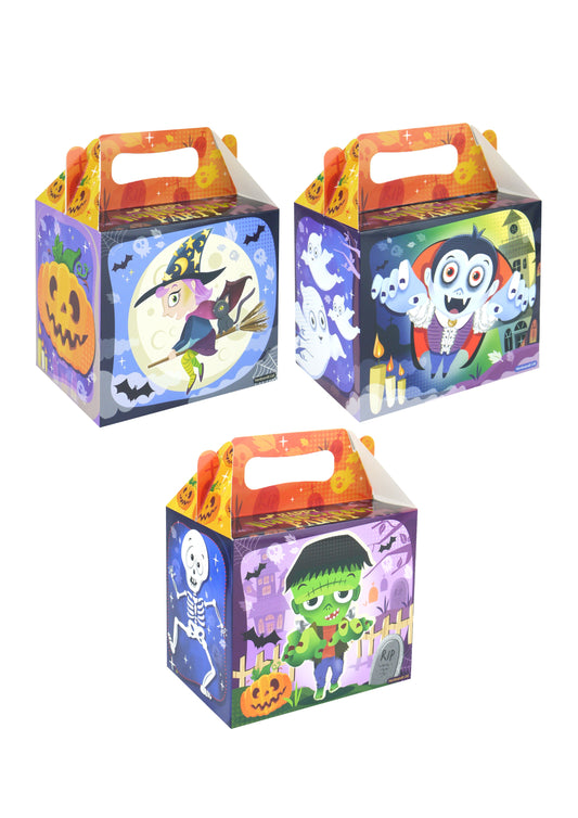 Halloween Lunch Boxes 3 Assorted Designs V88498 (Parcel Rate)