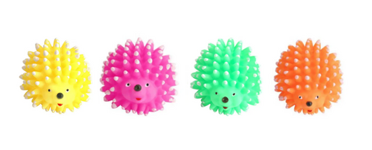 Pet Dog Toy Squeaky Hedgehog 8.5 x 6 cm Assorted Colours 7091 (Parcel Rate)
