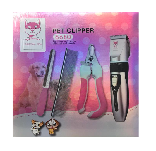 Pet Dog Grooming Clipper Set of 4 7190 (Parcel Rate)