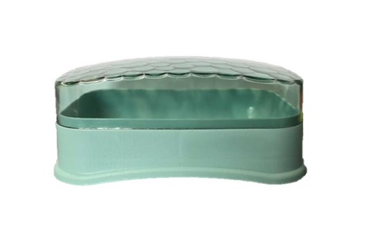 Plastic Bathroom Kitchen Soap Box Dish Holder 12 x 8 x 5 cm Assorted Colours 7226 (Parcel Rate)