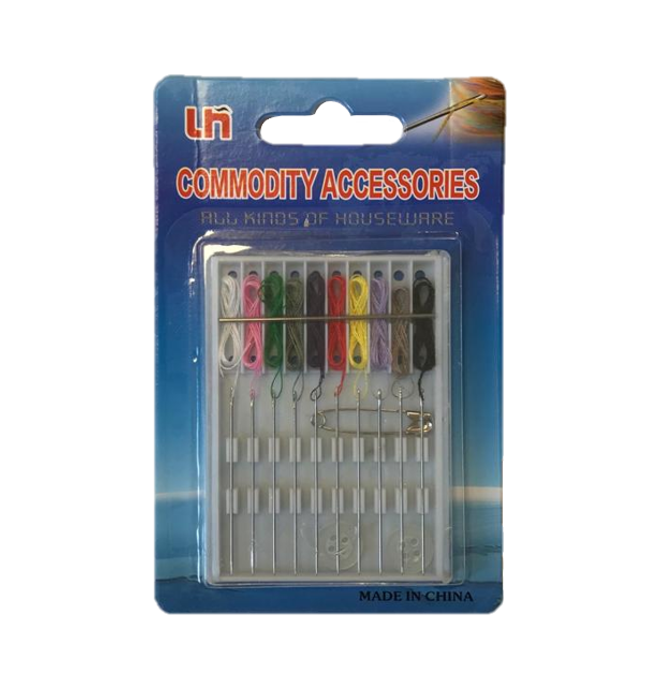 Mini Pocket Sewing Kit Needle and Thread Set 7 x 5 cm 7291 (Parcel Rate)