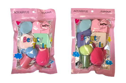 Assorted Make Up Beauty Sponges Pack of 7 7314 (Parcel Rate)