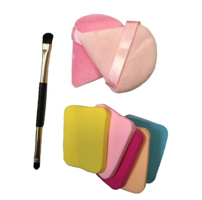 Assorted Make Up Beauty Sponges Puff and Brush Pack of 8 7316 (Parcel Rate)