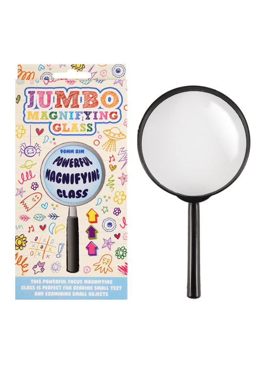 Jumbo Magnifying Glass 90mm Ring 17.5cm S38015 (Parcel Rate)