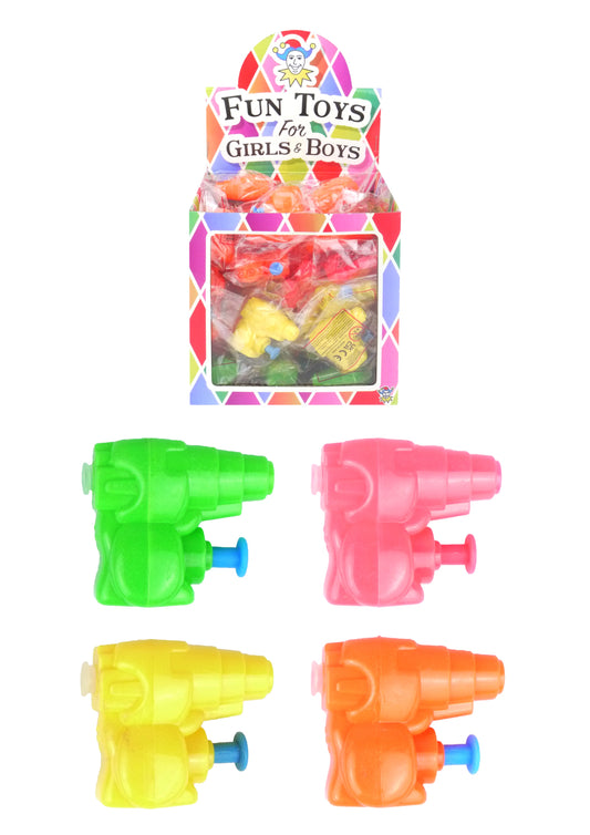 Childrens Fun Toys Water Gun Mini 4 Assorted Colours Small 5cm T08125 (Parcel Rate)