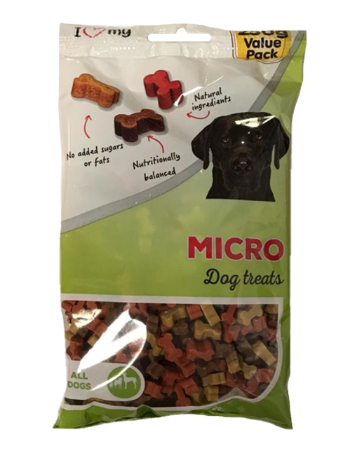 Pet Dog Micro Treats 250g Flow Pack 76407 (Parcel Rate)