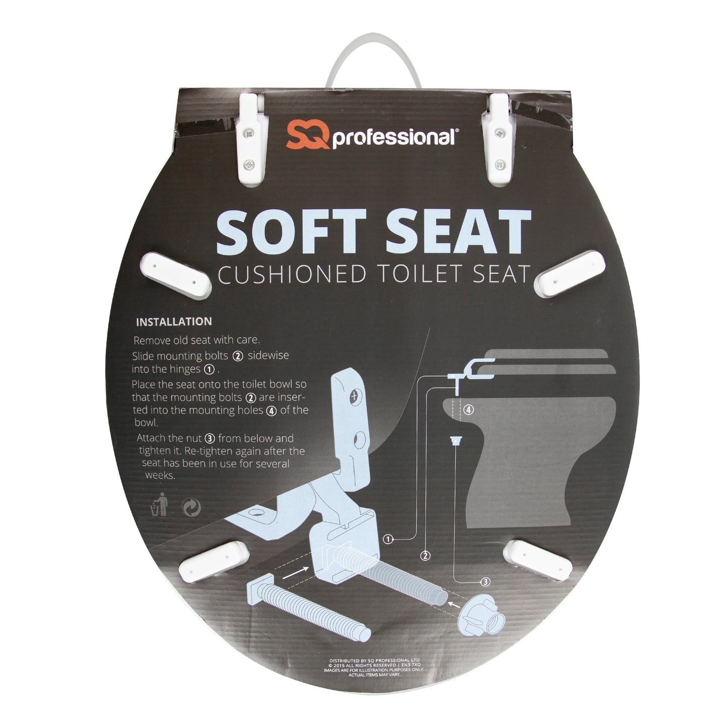 White Soft Seat Cushioned Toilet Seat Comfortable Seating Easy Install Home Diy 7800 (Parcel Rate)