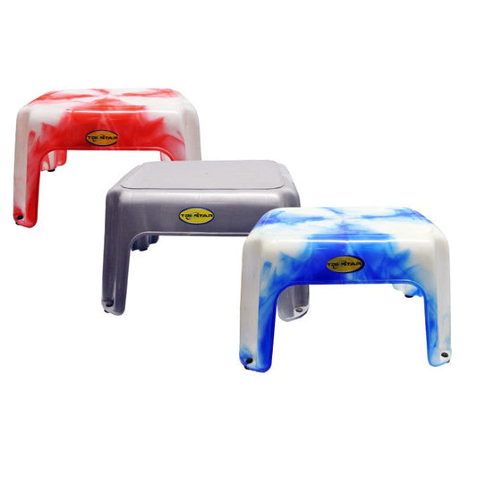 Plastic DC Stepping Stool Tie Dye Assorted Colours 786978 (Parcel Rate)
