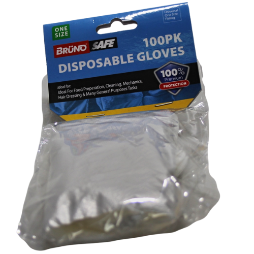 100pk Disposable Gloves One Size GL006 (Parcel Rate)