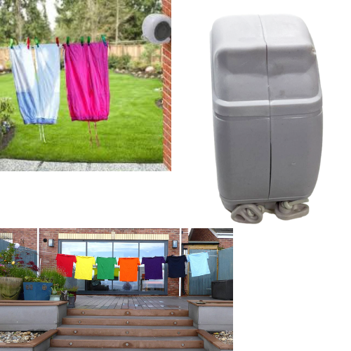 Easy To Install Retractable Washing Line 26 Metre Home Outdoors 02398 (Parcel Rate)