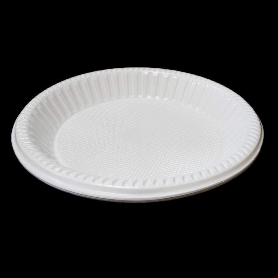 10" Disposable White Plastic Plate 0612 (Parcel Rate)