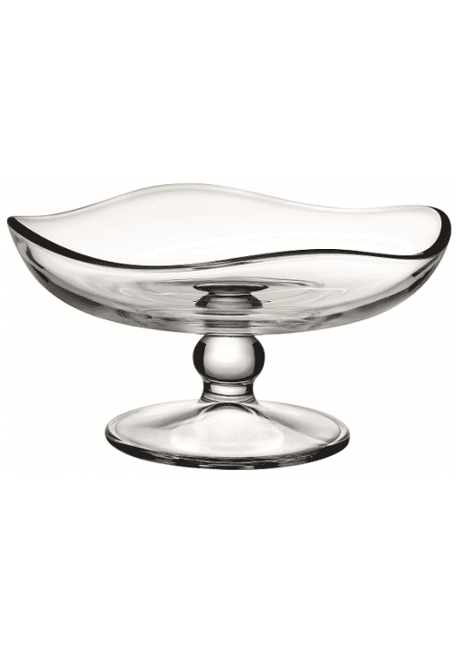 Kitchen Dining PB Toscana Footed Round Server Clear Glass Service Bowl 95563 A  (Parcel Rate)