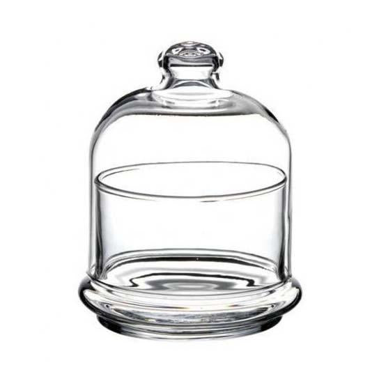 PB Glass Villa Patisserie Serving Bowl Butter Dish with Dome 220ml 98973 (Parcel Rate)