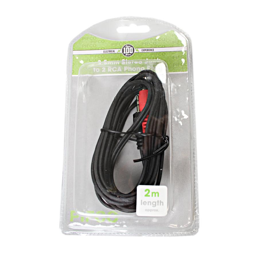 AC10 3.5mm Stereo Plug To Plug Lead 2m Length  AVS1014 (Large Letter Rate)