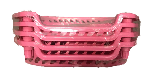 4 Tier Vegetable Rack Oval Set Plastic Assorted Colours AS075 (Parcel Rate)