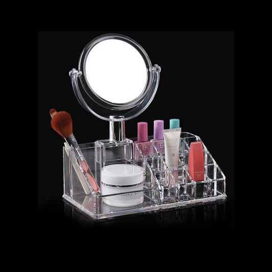 Acrylic Cosmetic Organiser With Mirror Home Beauty 4697 (Parcel Rate)