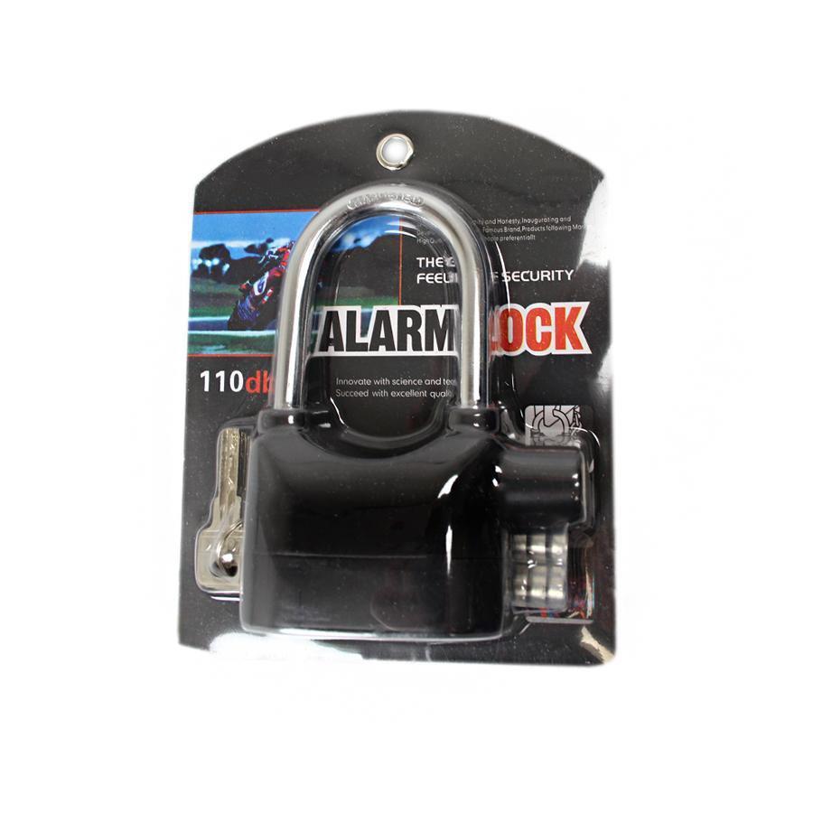 Black Alarm Lock Battery High Security Lock With 3 Keys Attached 5043 (Parcel Rate)
