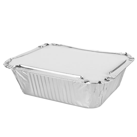10 Pack Aluminium Containers With Lids 16oz 9010 (Parcel Rate)