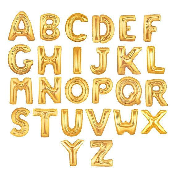 Birthday Foil Alphabet Letters Balloons A - Z 17" Assorted Letters and Colours 5266 (Large Letter Rate)