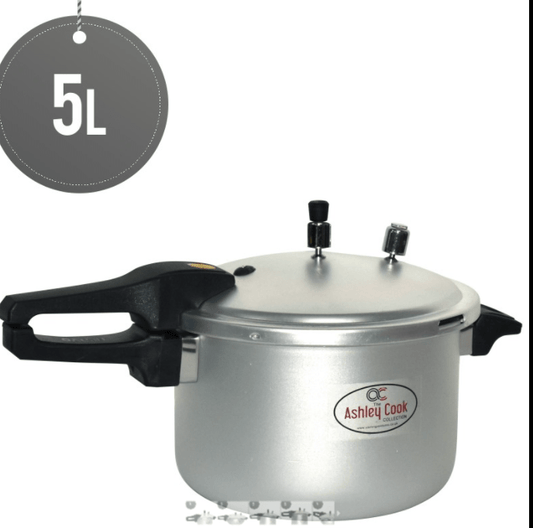 Bravo Deep Dish Bravo Aluminum Pressure Cooker With Long Handle 5 Litre STB1005 (Big Parcel Rate)