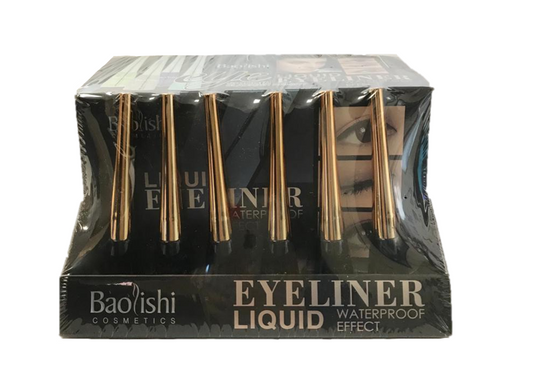Baolishi Liquid Eyeliner Black 8ml Box of 24 B635-B (Parcel Rate)