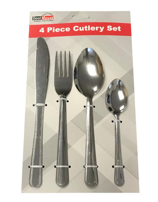 Steel Kitchen Dining Cutlery Set of 4 BB3055 A  (Parcel Rate)