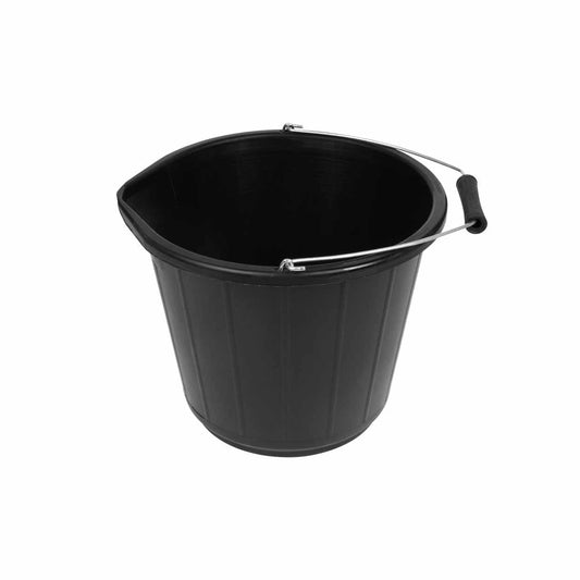 Black Indoor Outdoor Multi Purpose Bucket 32cm x 26cm LL5015 (Parcel Rate)