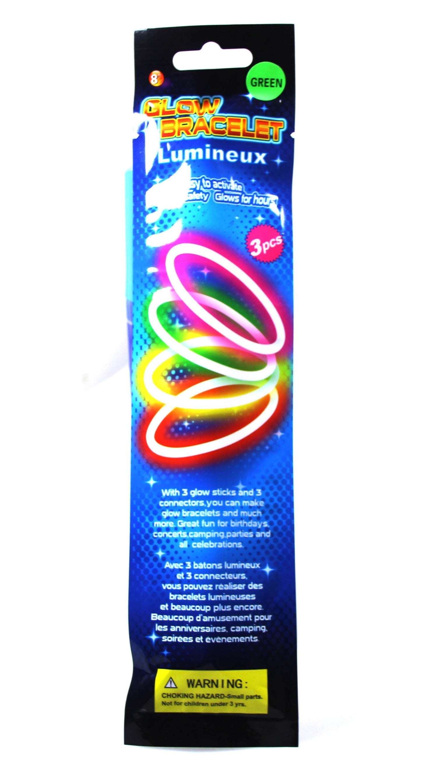 Glow In The Dark Kids Playing Baton Stick Neon 5261 A  (Large letter)