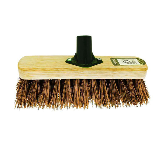 10'' Stiff Coco Brass Broom Head SK28389 (Parcel Rate)