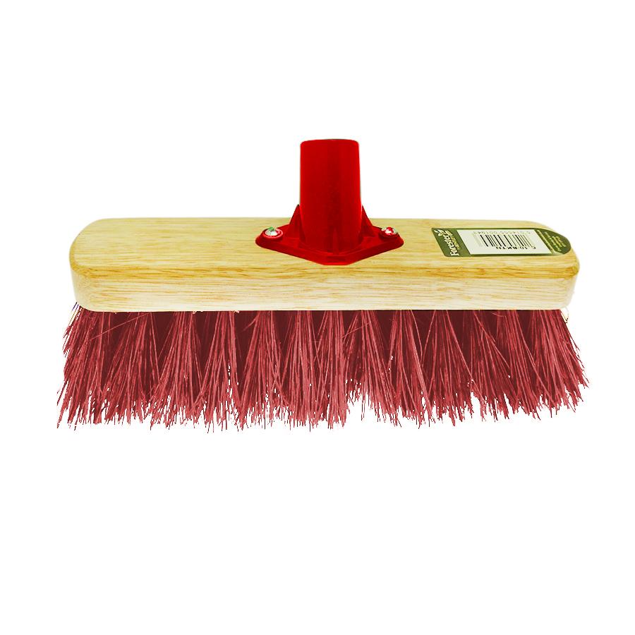 12'' Kingswood PVC Red Socket Bristle Brush Head 1056 (Parcel Rate)