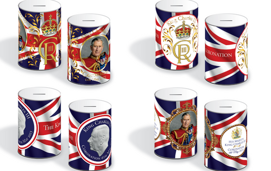 Coronation King Charles III Money Tin Small 100 x 150 mm COR001 A W50   (Parcel Rate)