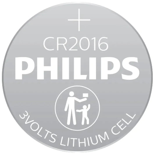Philips Lithium Coin Battery 3V CR2016 x5 PHICR2016B5 (Large Letter Rate)
