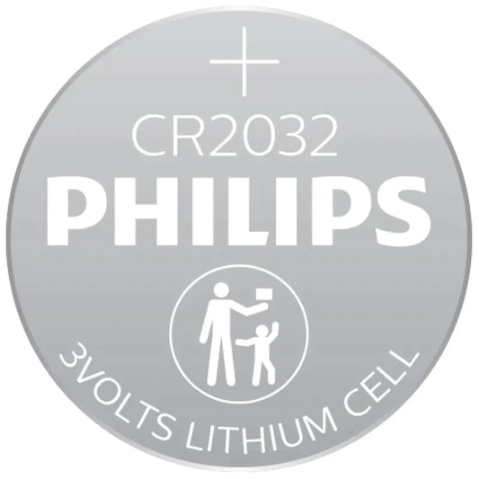 Philips Lithium Coin Battery 3V CR2032 x5 PHICR2032B5 (Large Letter Rate)