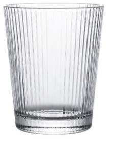 Ribbed Glass Water Jug 1300 ml and Cups Set 5pcs 7115 (Big Parcel Rate)