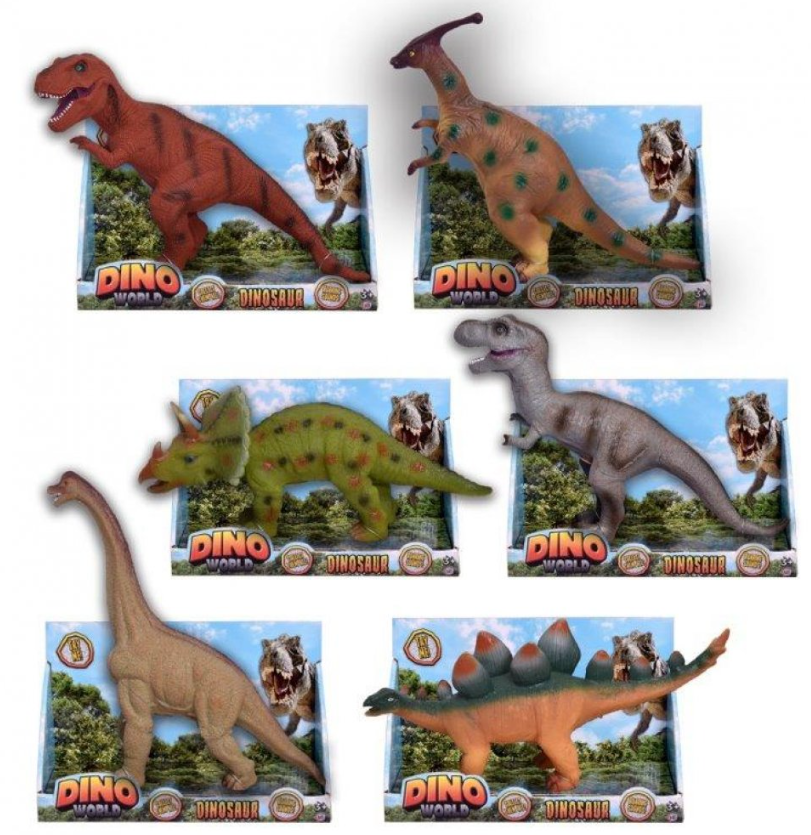 Children's Toy Dinosaur with Sound 40 cm Assorted Dinosaur Designs 1374182 (Parcel Rate)