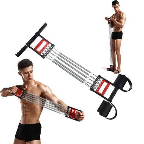 5 Spring Chest Expander 3 In 1 Pull Stretcher Gym Muscle Training Exerciser 30kg 5582 A W25  (Parcel Rate)