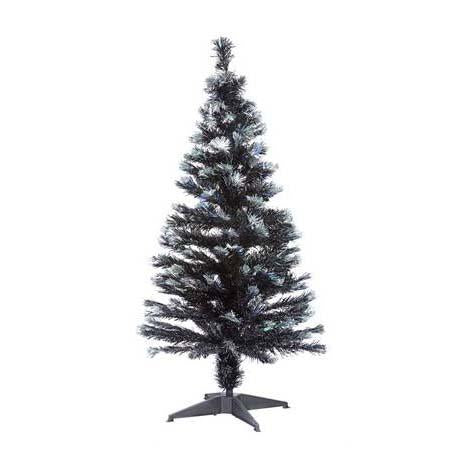 Christmas Fiber Optic Multi Colour White Strands Artificial Christmas Tree 120cm (4FT) 3927 (Big Parcel Rate)