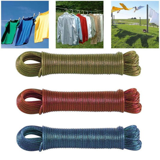 Washing Line Rope 20m Assorted Colours 3209 (Parcel Rate)