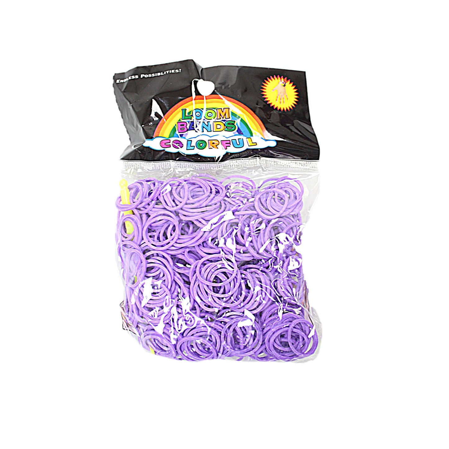 Elastic Rubber Loom Bands Pack of 600 Assorted Colours 2050 A W75  (Large Letter Rate)