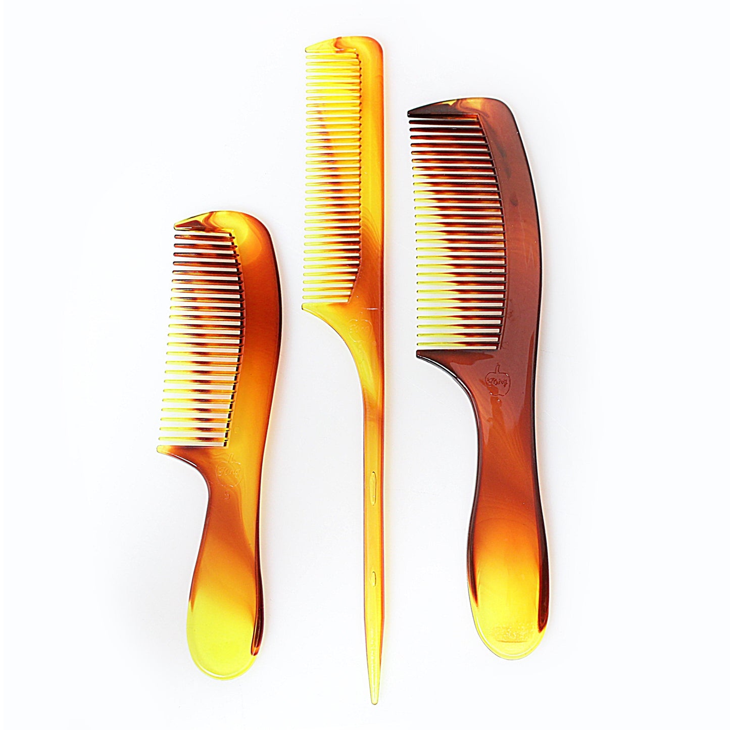Pack of 3 Plastic Standard Comb Set Haircare Assorted Sizes 4804 A  (Large Letter Rate)
