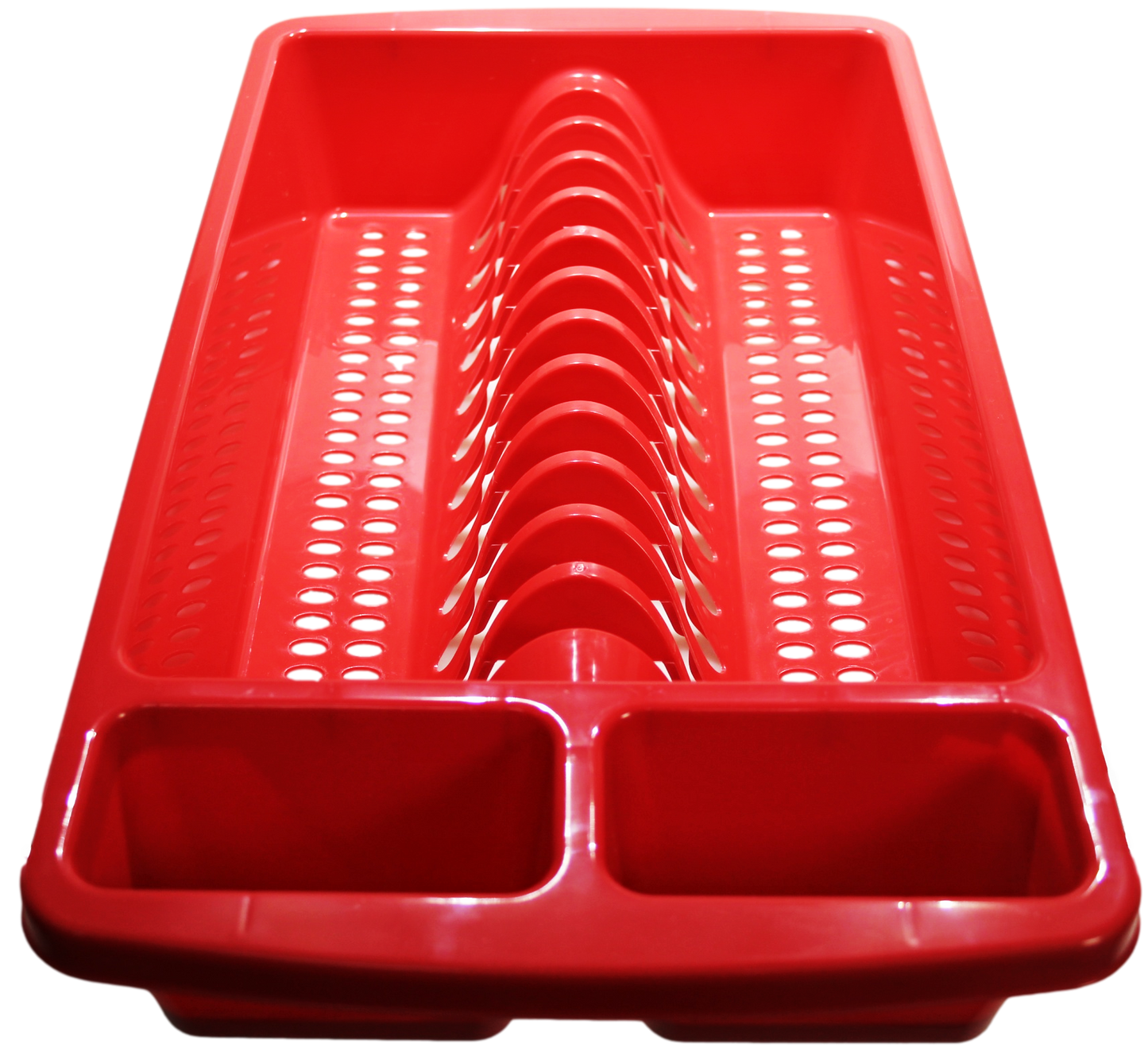 Dish Drainer Red Cups Plates Cutlery 48 x 27 x 9 cm PLU314815 (Parcel Rate)