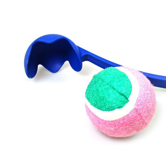 Plastic Dog Tennis Ball Chucker Launcher 50 cm Assorted Colours 6445 /322190 A (Parcel Rate)