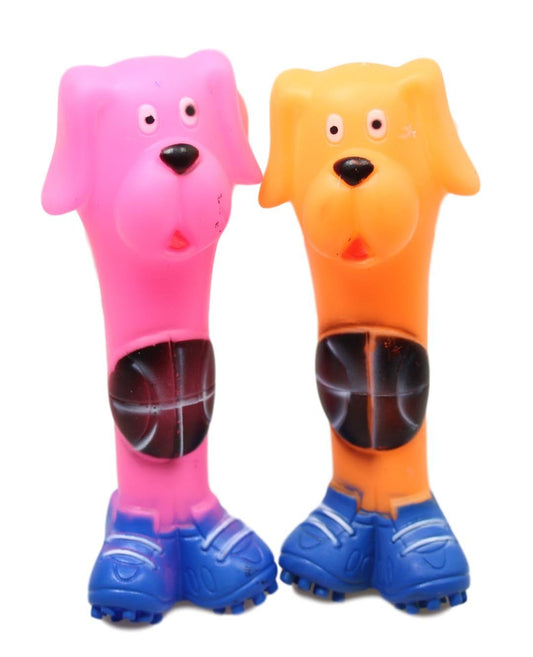 Pet Dog Toy Squeaky Dog Bone 17 cm Assorted Colours 5363 (Parcel Rate)