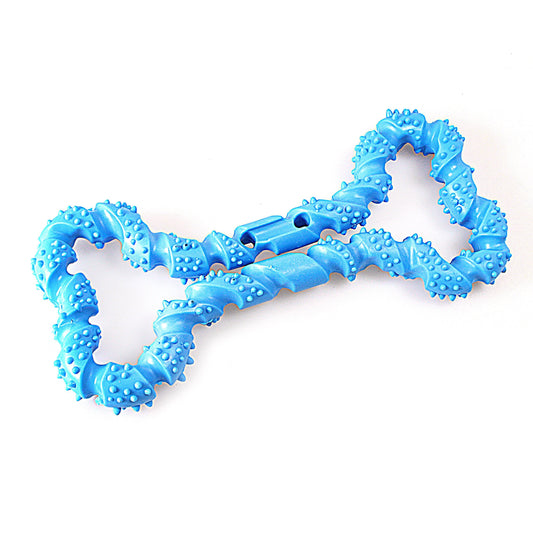 Pet Dog Toy Silicone Bone 18 cm Assorted Colours 2935 (Parcel Rate)