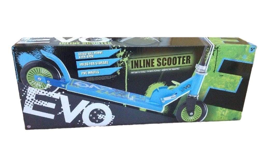 HTI Children's Evo Inline Scooter Blue 1436842 (Parcel Rate)