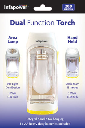 LED Dual Function Torch Home Diy F054 (Parcel Rate)
