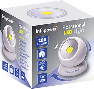 Rotational Super Bright 200 Lumens LED Light F057 (Parcel Rate)