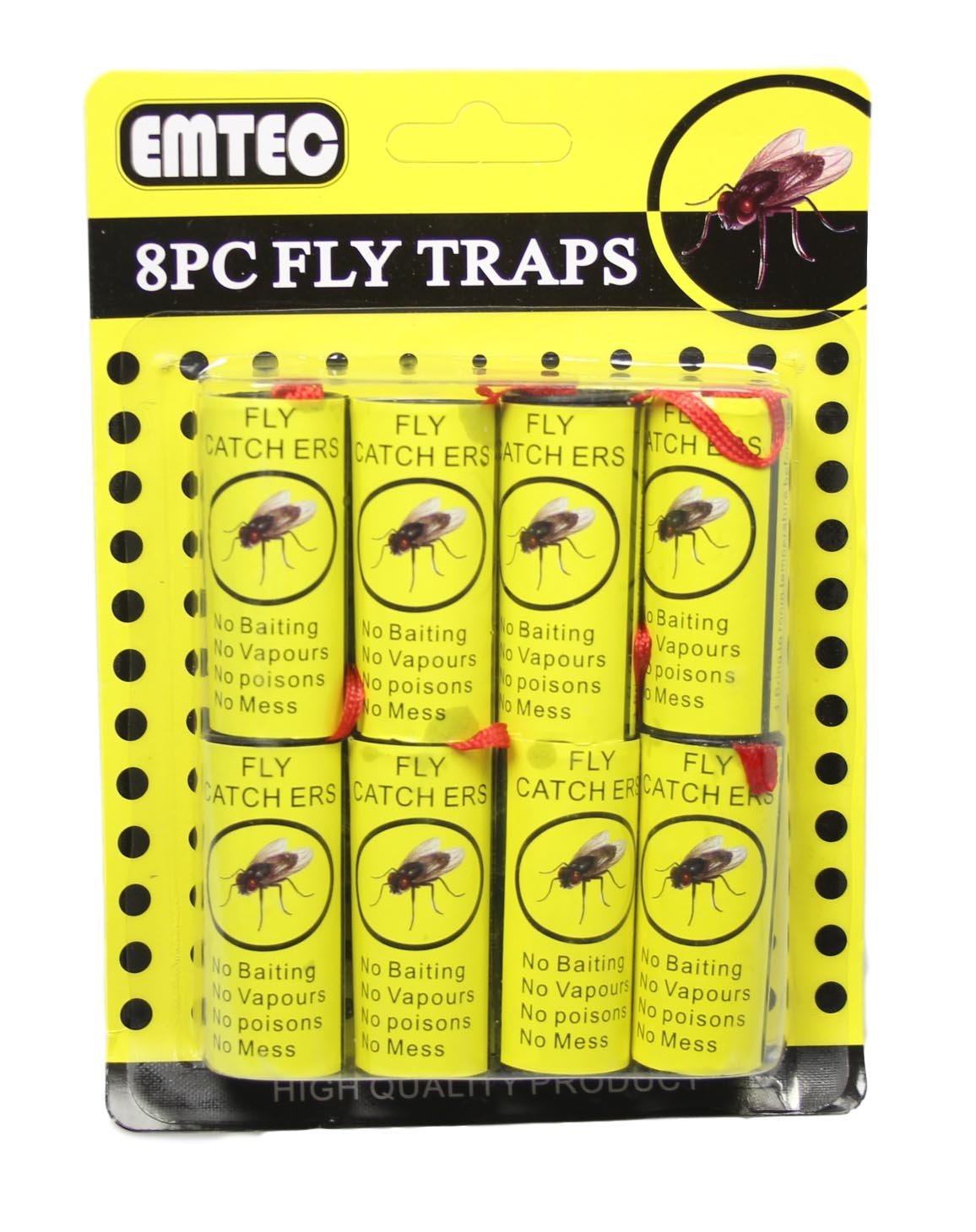 Pack Of 8 Fly And Insect Catcher High Quality Adhesive Fly Catcher Strip 5425 (Parcel Rate)