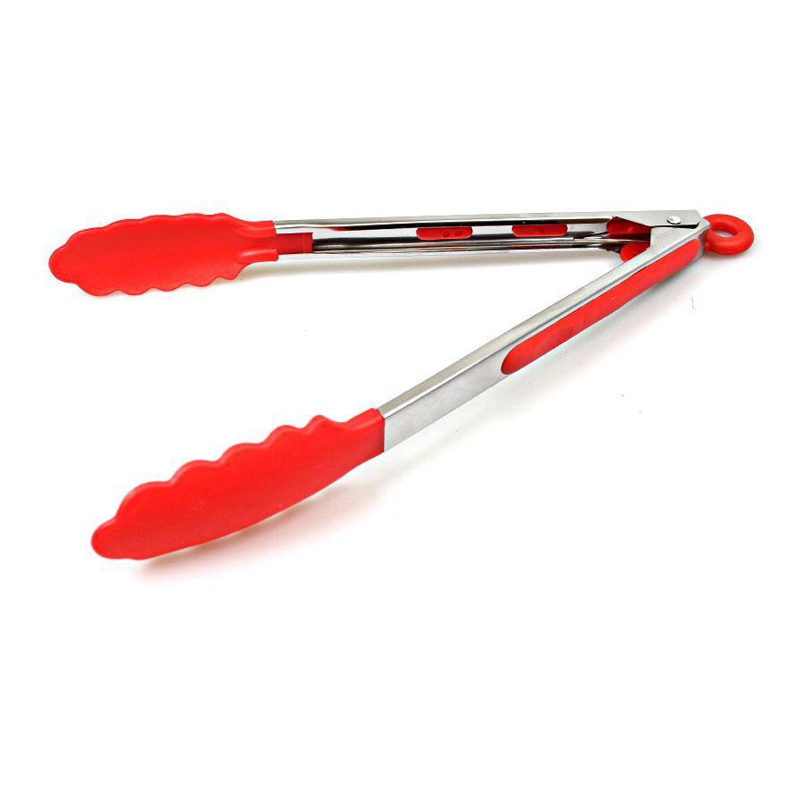 Plastic Kitchen BBQ Salad Food Serving Tongs Assorted Colours 5135 A (Parcel Rate)